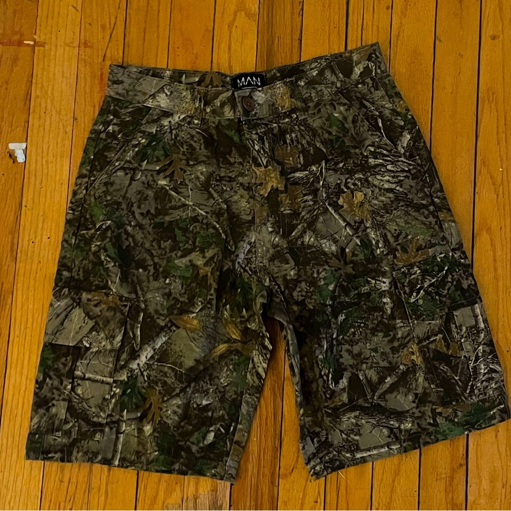Realistic camouflage men’s cargo pants